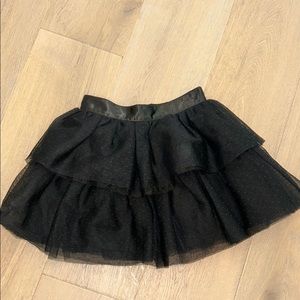 Janie & Jack Black Ruffle Skirt